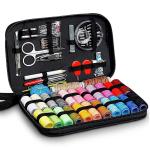 100 Pcs Sewing Kit, 12 Thread Pools, Tailoring Accessories, Silai Thread and Needle, Craft Material, Thread Box Set, Travel Bag