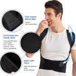 Posture Corrector for Men and Women, Back Brace (Pack of 1).Black