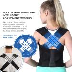 Posture Corrector for Men and Women, Back Brace (Pack of 1).Black