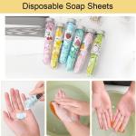 flower soap Paper Soap Strips for Travel (Pack of 2)