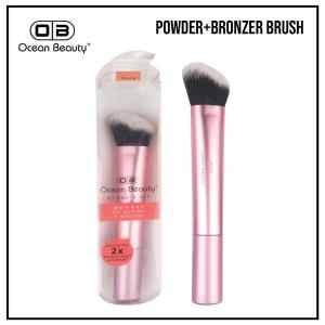 OCEAN BEAUTY Cheek Makeup Brush, Makeup Application, Pink, Aluminum Handle (1 Piece)