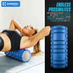 (1Piece)Fitness GRID Foam Roller For Exercise, Deep Tissue Massage and Muscle Recovery