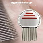 Stainless Steel Lice Treatment Comb for Head Lice/Lice Egg Removal(1 Piece).