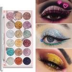 18 Glitter Palette for Stunning Looks Makeup Palette 55 g  (Multicolor)