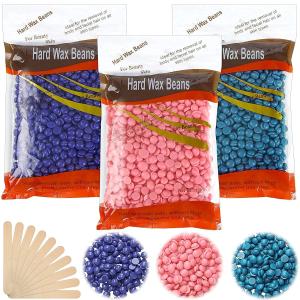 Wax Beans – Smooth & Efficient Hair Removal, Easy to Apply & Remove, Suitable for All Body Areas – Red, Purple, Black, Blue (Pack of 1).