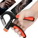 Hand Gripper for Men & Women for Gym ,Workout 5kg To 60Kg (Black/Orange) 1 Piece.