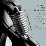 Hand Gripper for Men & Women for Gym ,Workout 5kg To 60Kg (Black/Orange) 1 Piece.