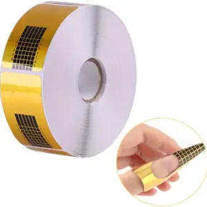 100 PICS Nail Extension Golden Stencils