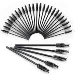 50 Pcs Disposable Eyelash Brushes Mascara Brushes Eye Lash Eyebrow (Black).