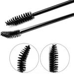 50 Pcs Disposable Eyelash Brushes Mascara Brushes Eye Lash Eyebrow (Black).