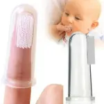 Silicone Baby Finger-Brush Soft Toothbrush and safe pack of 1