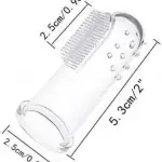 Silicone Baby Finger-Brush Soft Toothbrush and safe pack of 1