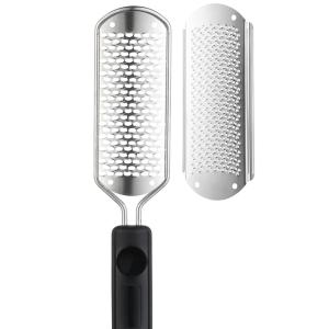 Stainless Steel Rasp Callus Filer Blade Foot Care Foot Scraper (Pack of 1, Black)