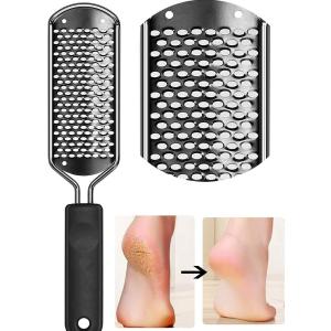 Stainless Steel Rasp Callus Filler Blade Foot Care Foot Scraper (Pack of 1, Black)