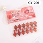 Korean heart Shape Lip-Gloss lipstick (Pack of 1) Multicolor.