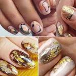 Professional 12 Box Gold Silver Copper Foil Tinfoil Paillette Chip Foil Nail Glitter(Pack of 1).