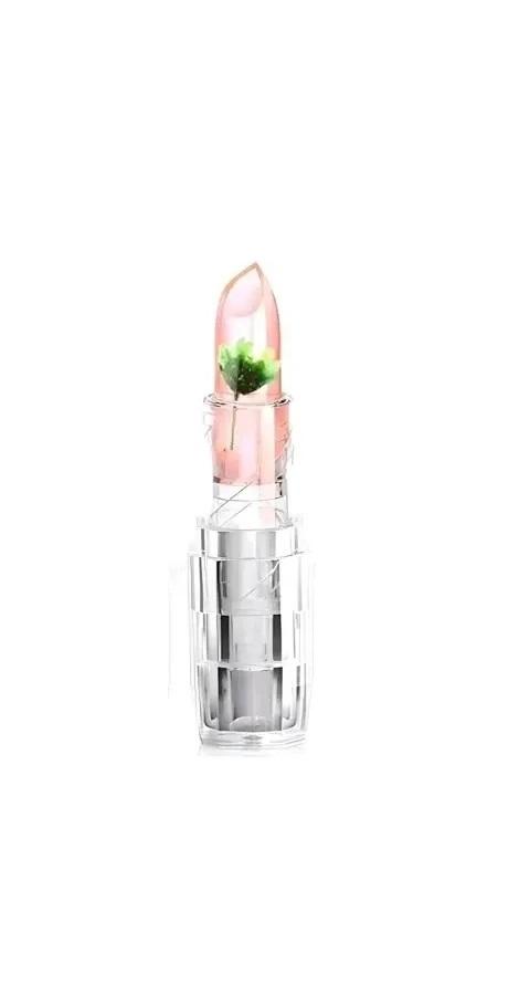 Transparent Color Changing Lipstick Flower Jelly High-Glossy Lipstick( 1 Piece).