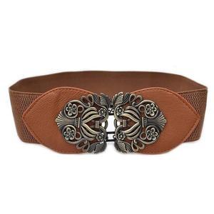 Women's Elastic Belt Adjustable Ladies Dress Waist Belt Free Size Skirt Belts Waistband Belt Girl Black 1 Pcs