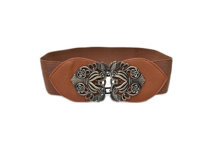 Women's Elastic Belt Adjustable Ladies Dress Waist Belt Free Size Skirt Belts Waistband Belt Girl Black 1 Pcs