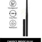 Kajal Smudge Proof ,Eye Makeup Kajal, Long Lasting, Light Weight  (black ) 1 Pcs