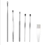 6Pcs Ear Pick Earwax Removal Kit and 4Pcs Blackhead Needle kit Ear Cleansing Tool Set