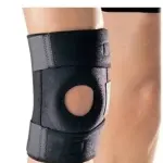 Sports KNEE CAP SUPPORT BELT FOR MEN AND WOMEN ( 1 Pair) Black.
