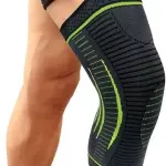Knee Support For Men & Women (Green) 1 Pair.