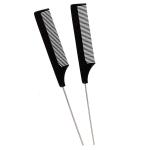 ail Comb For Women Hair Styling/Steel Tail Pin Comb Steel Pintail (Black).
