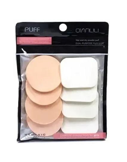 (8 in 1) collection Powder Puff Makeup Sponge Set (Multicolor).