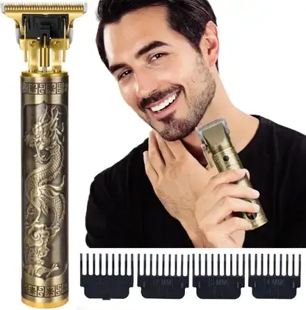 Vintage T9 Trimmer Men Beard Trimmer, Professional Hair Clipper, Adjustable Blade Clipper,