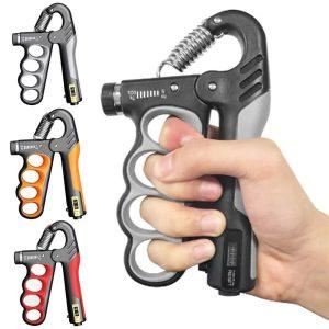Hand Grip Strength Trainer Resistance 10-100KG, Adjustable with Counting (Pack of 1)Multicolor.