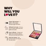 16 Color Eyeshadow Palette (Multicolur) 1 Piece.