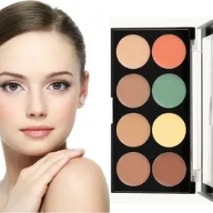 Ocean Beauty 8 shade Cover Skin Concealer Palette(Pack of 1)Multicolor.