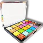 Ocean Beauty 24 Color Glitter Eyeshadow Palette Eye Makeup(Pack of 1)Multicolor.