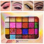Ocean Beauty 24 Color Glitter Eyeshadow Palette Eye Makeup(Pack of 1)Multicolor.