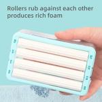 Soap Roller Dispenser Soap, Reduce Waste, Washing Box Holder(Blue) 1 Piece