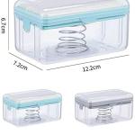 Soap Roller Dispenser Soap, Reduce Waste, Washing Box Holder(Blue) 1 Piece