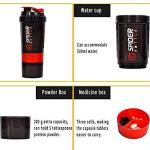 Professional Shaker Bottle 500ml(Pack of 1) Red