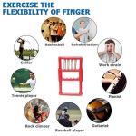 Wellness Finger and Hand Grip Exerciser for Physiotherapy & Fitness of Fingers(Multicolor) 1 Piece.