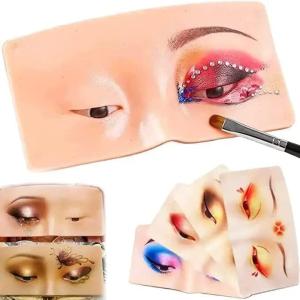 Eye Makeup Practice Face Board Mannequin | Silicon Eye practice dummy Pack of 1