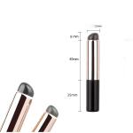 Silicone Makeup Brush, Silicone Lip Brush (Pack of 1 ) Black.