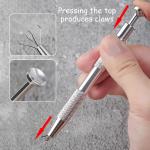 204pcs soft Nail Sponges with 4 Claws Metal Grabber, Mini Nail Sponges with Metal Grabber Pen Nail Brush