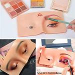 Eye Makeup Practice Face Board Mannequin | Silicon Eye practice dummy Pack of 1