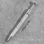 204pcs soft Nail Sponges with 4 Claws Metal Grabber, Mini Nail Sponges with Metal Grabber Pen Nail Brush