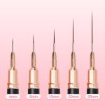 5pcs Set Line Liner Brush Line Nail Brush Nail Art Pen Set UV Gel Nail tools(Black).