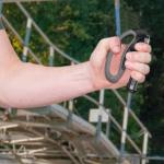 premium D-Shape 10 To 100Kg  Weight Adjustable Professional Counting Hand gripper ( Black).