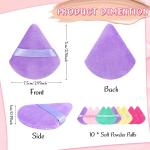 Powder Puff Triangle Powder Puffs Face Soft Setting Triangle Makeup Puff Multicolor (Pack of 5).