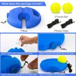 Trainer Nylon Rebound Ball, Solo Training Equipment for Self-Practice, (Pack of 1).