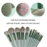 Professional Cosmetic Brush Set – 13-Piece(Green).