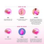Beauty Blender Sponge Makeup Blender Puff (Pack of 4). Multicolor.